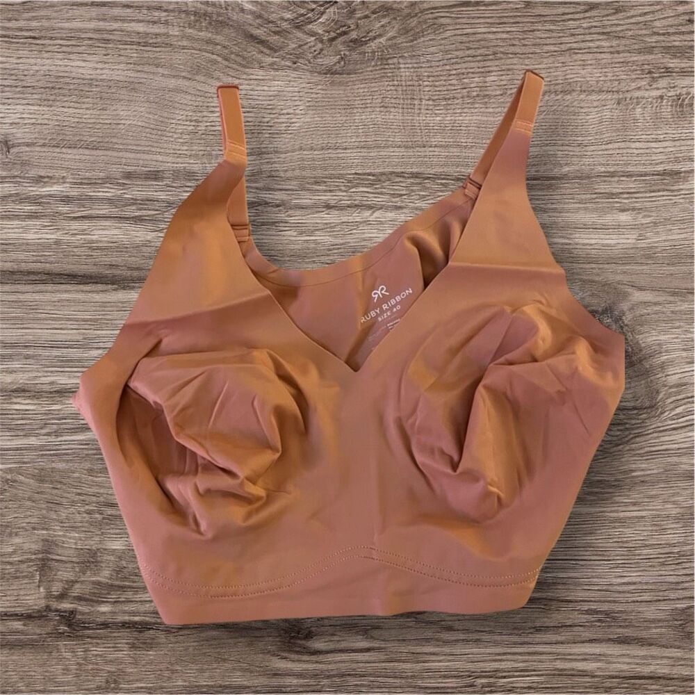 Ruby Ribbon Second Skin Sheer Demiette Dusty Rose Nwt Size 32